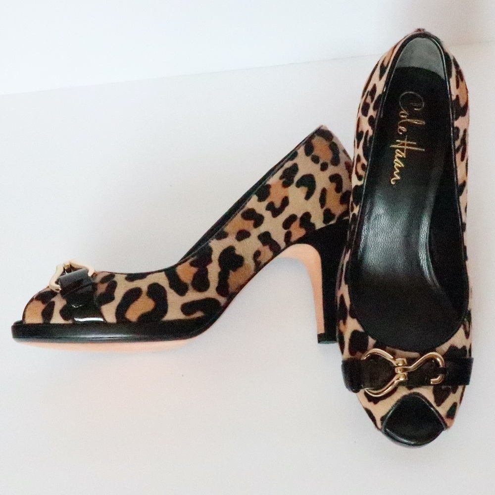 NWOT Cole Haan (Nike Air) leopard pumps 5.5 C - Picture 1 of 13